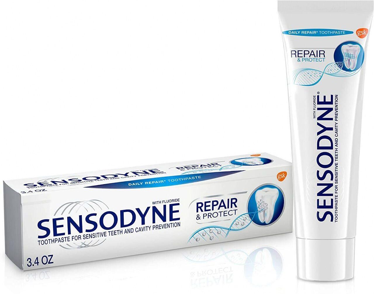 GSK Toothpaste Sensodin: recovery and protection (70 g), Sensodyne Repair & Protect Toothpaste, Glaxo Smith Kline