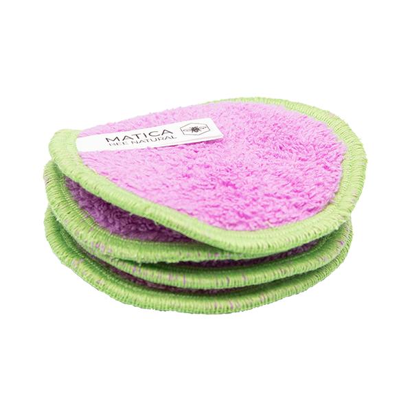 Matica Cosmetics Set of 4 washable make-up removal pads CHAIM - lavender