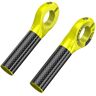 TOMTOP JMS Carbon Fiber Bicycle Handlebar Ends Mountain Bike Handlebar Grip Bike Vice Handlebar