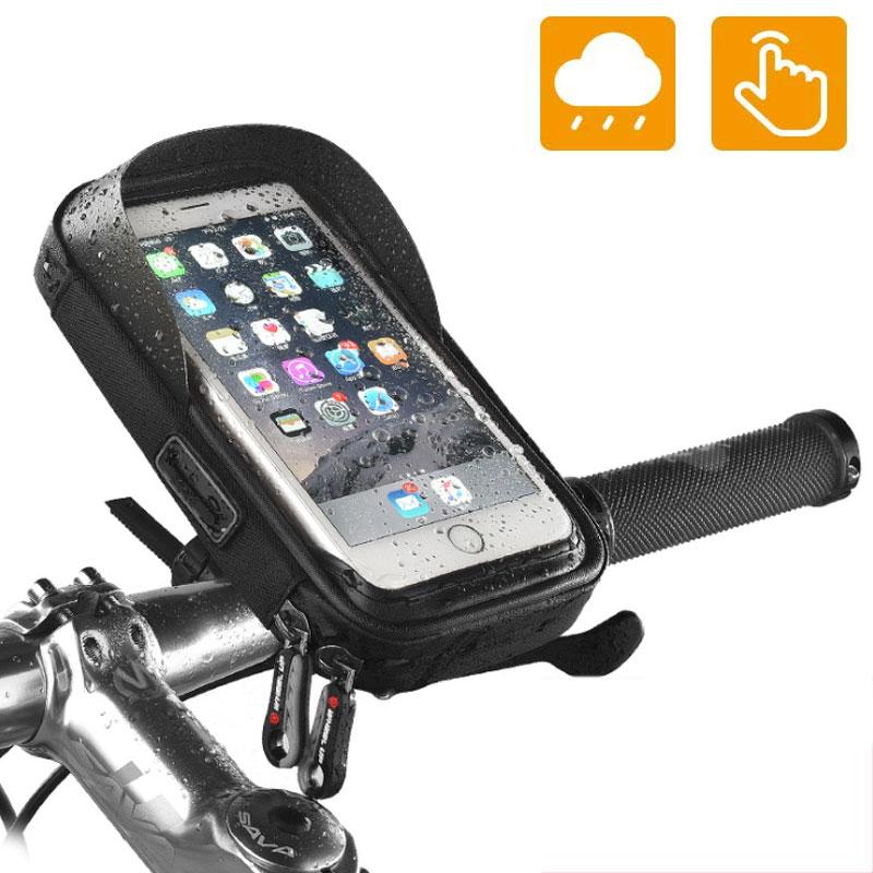 3C Goodbuy Waterproof Bicycle Phone Holder Stand Motorcycle bike Handlebar Phone Mount Bag Waterproof Cases for Samsung iphone POCO Universal Cycling Accessories