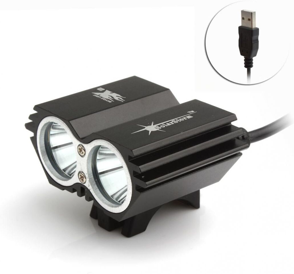 Cycling Equipments 5000LM X2 CREE XM-L T6 USB Waterproof LED Bicycle Headlight