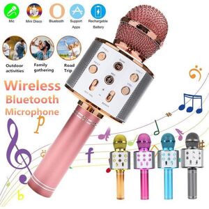 Walmart online Portable Wireless Bluetooth Karaoke Microphone Ktv Handheld Microphone Speaker for Children Musical Stage Toy Music Singing Speaker Kids Gift