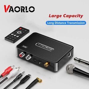 VAORLO NFC Wirless Adapter U-Disk TF Play With Microphone Jack Support Karaoke Stereo Music Bluetooth Receiver Long Distance Transmission