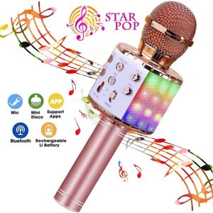 Walmart online 2023 New Wireless Bluetooth Karaoke Microphone Handheld Karaoke Mic Audio for Children Musical Stage Toy Music Singing Speaker Kids Gift