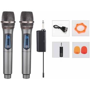 C super couple Wireless Microphone With Rechargeable Lithium Battery Receiver For Karaoke Party Meeting Church