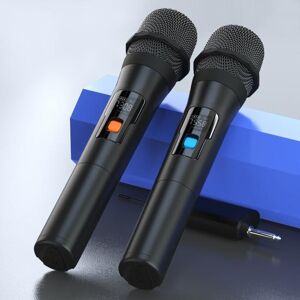 caicaichen Wireless Microphone High Fidelity VHF Noise Reduction Plug Play Wireless Karaoke Condenser Microphone for Live Show
