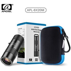 APEXEL 6X 0.3m Close Focus Telescope Lens Monocular HD BAK4 Prism Telephoto for All Smartphones Hunting Camping Travel