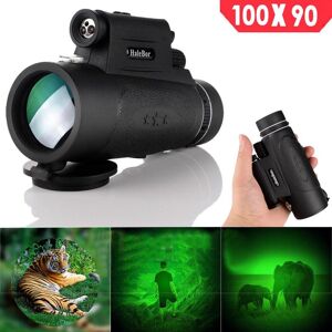 Nijugo Outdoor Day&Night 100x90 Optical Monocular Hunting Hiking Telescope NEW