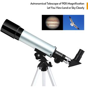 TOMTOP JMS Astronomical Telescope Compact Portable Telescope of 90X Magnification with Adjustable Tripod for