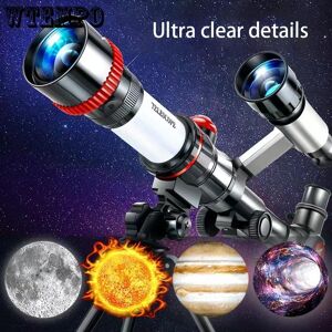 WTEMPO High-definition Refracting Telescope, High-quality Deep-sky Starry Sky, Lunar Telescope, Powerful Zoom Night Vision Telescope