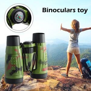 Binchi Outdoor Equipment 6x30 Binoculars Children Outdoor Telescope Simulation Folding Outdoor Hunting Camping Field Survival Game Telescope Toys