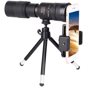 Cmperipheral 2 10-300X40mm BAK4 Prism Monocular Telescope Spotting Scope with Smartphone Holder and Tripod