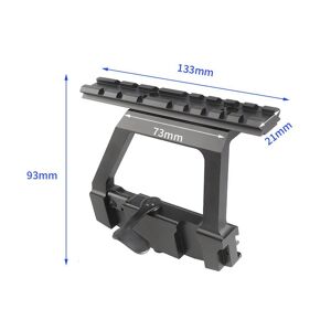 91360403MAC2QFLU2W AK74 SAIGA Side Guide Rail Sighting Telescope Support Aluminum Alloy20mmGuide Rail