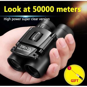 Happy Electronic Mini Portable 50000M Telescope Binoculars Powerful 300X25 Folding Long Range