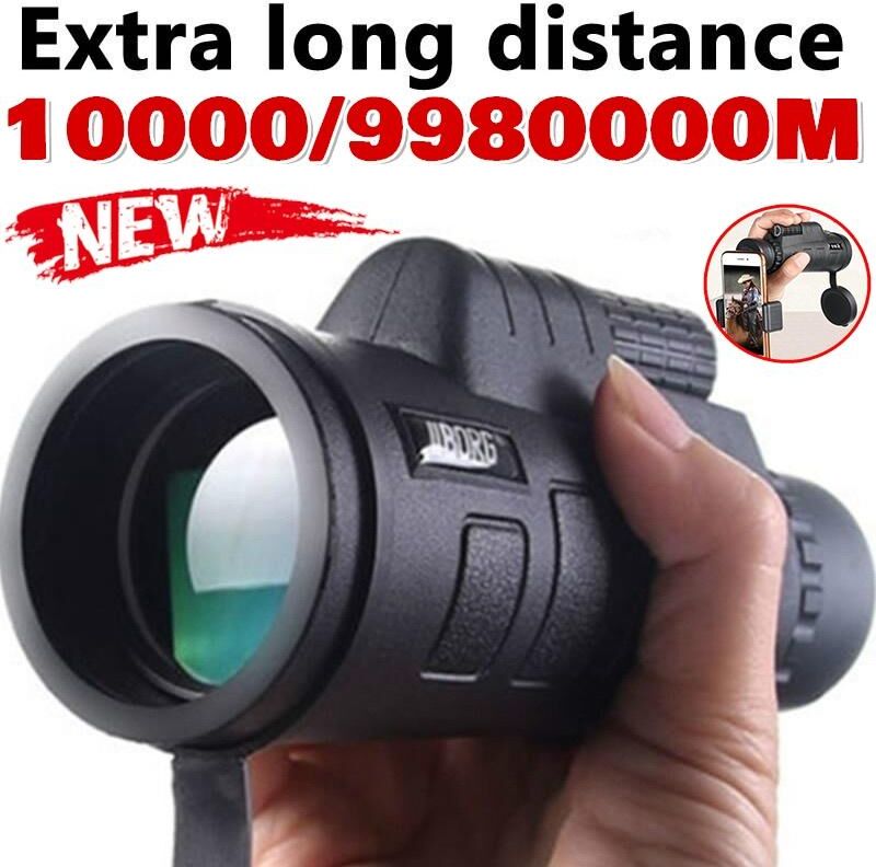 EnjoyGoods Hd Monocular Telescope Dual Focusing Adjustment Low Light Night Vision Binocular Spotting Scope Watching