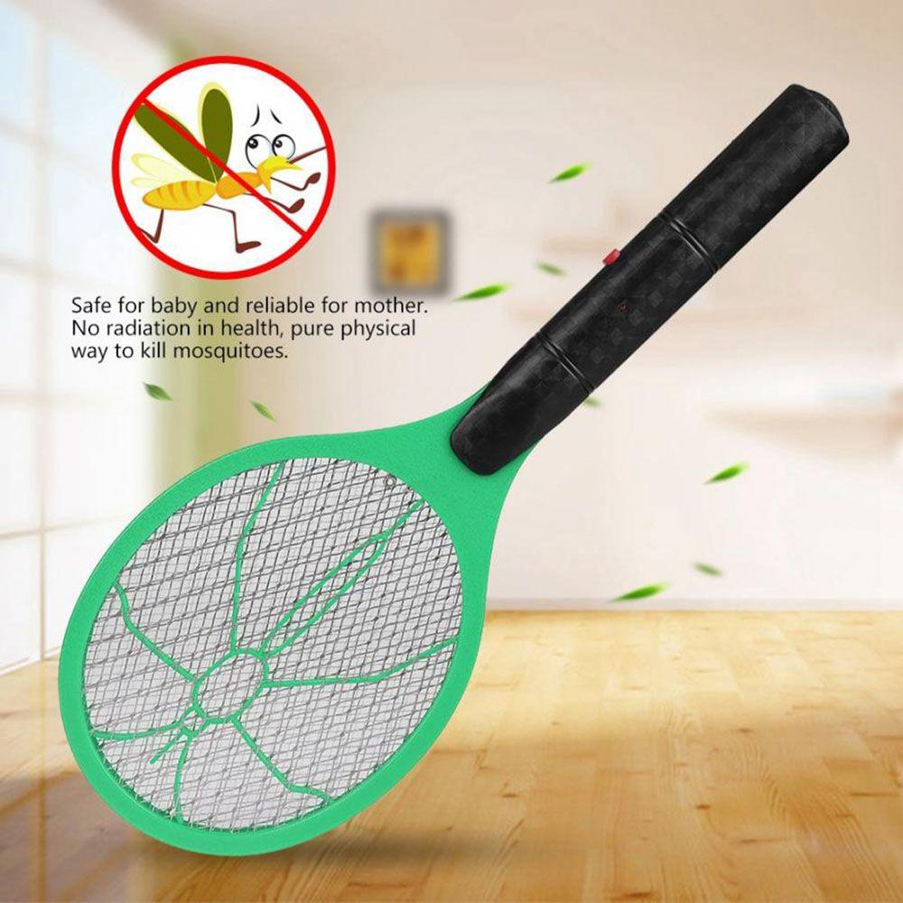Huanghengjian Home Insects Pest Repeller Battery Power Fly Swatter Electronic Bug Zapper Racket Mosquito Killer