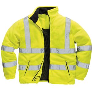 Portwest Mens Lined Hi Vis Fleece Jacket (Pack of 2)