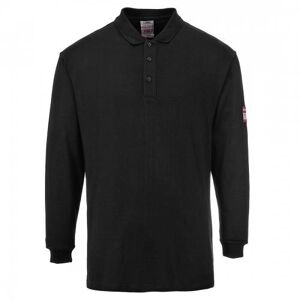 Portwest Mens Flame Resistant Anti-Static Long-Sleeved Polo Shirt