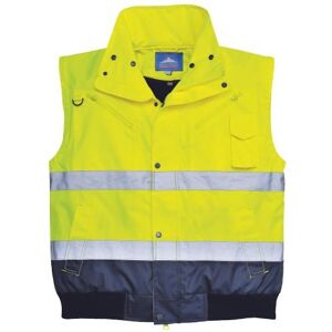 Portwest Mens 3 In 1 Hi-Vis Bomber Jacket (C465) / Workwear