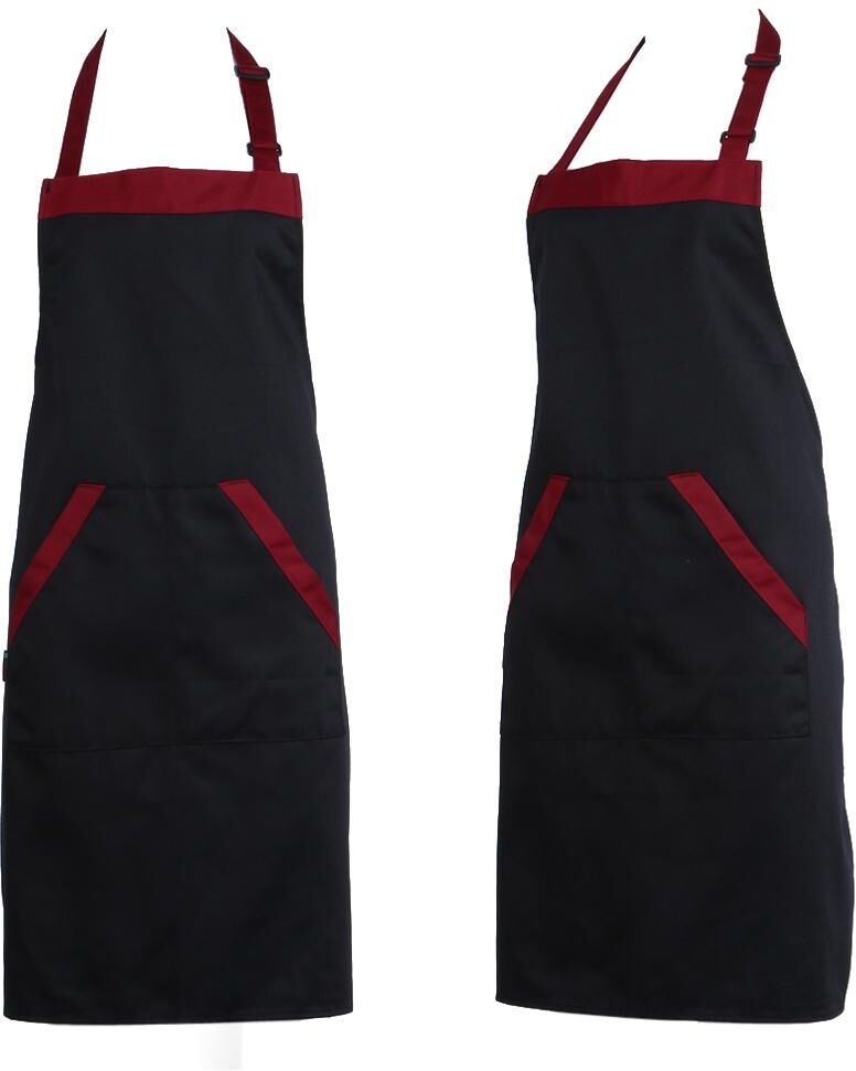 Kitchen Appliance Unisex Halterneck Apron with 2 Pockets Chef Waiter Kitchen Cook Tool