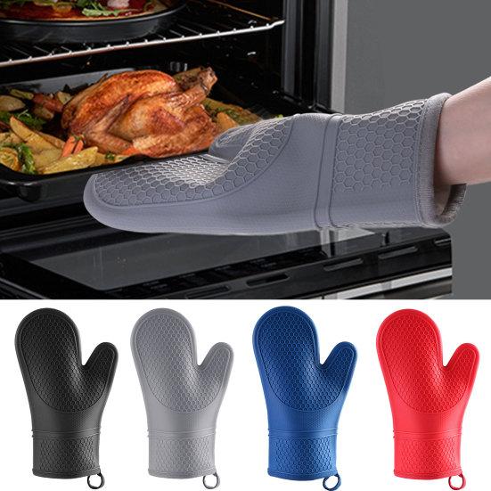 Deyishenghuo Premium Cooking Oven Gloves Heat Insulation Grippy Design Protective