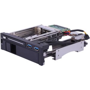 TOMTOP JMS Durable Dual Bay 3.5"+2.5"Hard Drive HDD&SSD Enclosure Dock Docking Station