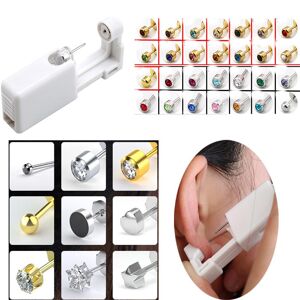 DZLpet Housekeeper Disposable Ear Piercing ToolEar Piercing ToolEar Stud GunEar Piercing GunPiercing For Ears, Nose And Lips with Various colours Ear Studs
