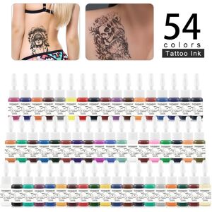 Avadar Tattoo 54pc Tattoo Ink Tattoo Tools Kit 5ml Tattoo Ink for Body Art Set Pigment Ink Beauty Paints Tattoo Art