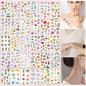 Dear Makeup 30 Pcs Tattoo Stickers Self-adhesive Great Stickiness Rich Patterns Waterproof Disposable Unisex Temporary Tattoo Arm Legs Shoulder Back Body
