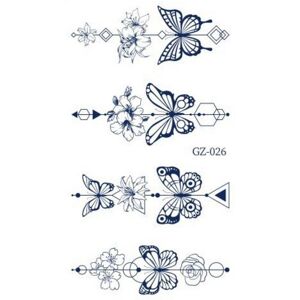 Sanrio Dinatori semi-permanent real small tattoo sticker version 2 4 sheets, GZ-026, 8 pcs.