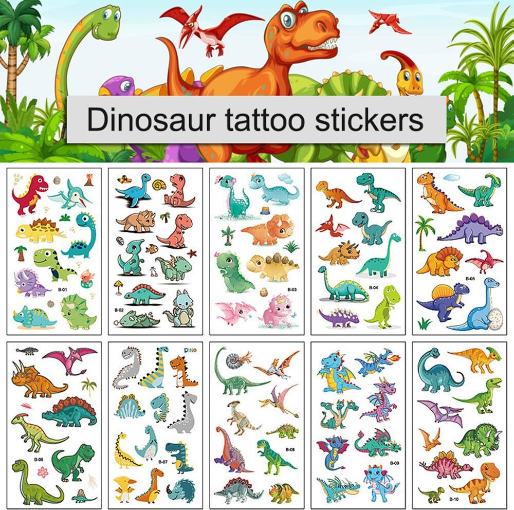 kindness-B Temporary Fake Tattoo Stickers Water Transfer For Kids 10 Sheets Durable