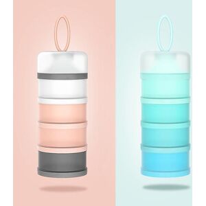 Toy Baby Food Dispenser Multiple Layers Waterproof Detachable Food Storage Openings Cereal Infant Snack Container for Home Use