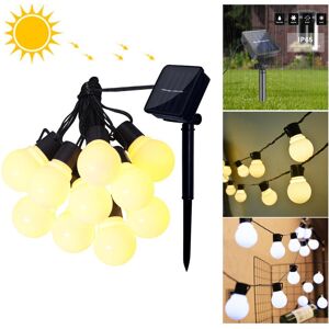 AIMINGTE Light Accessories 20 LED Solar Garden Light String Garland Solar Light Outdoor Street LED Lawn Lamp White/Warm White Outside Landscape Lighting