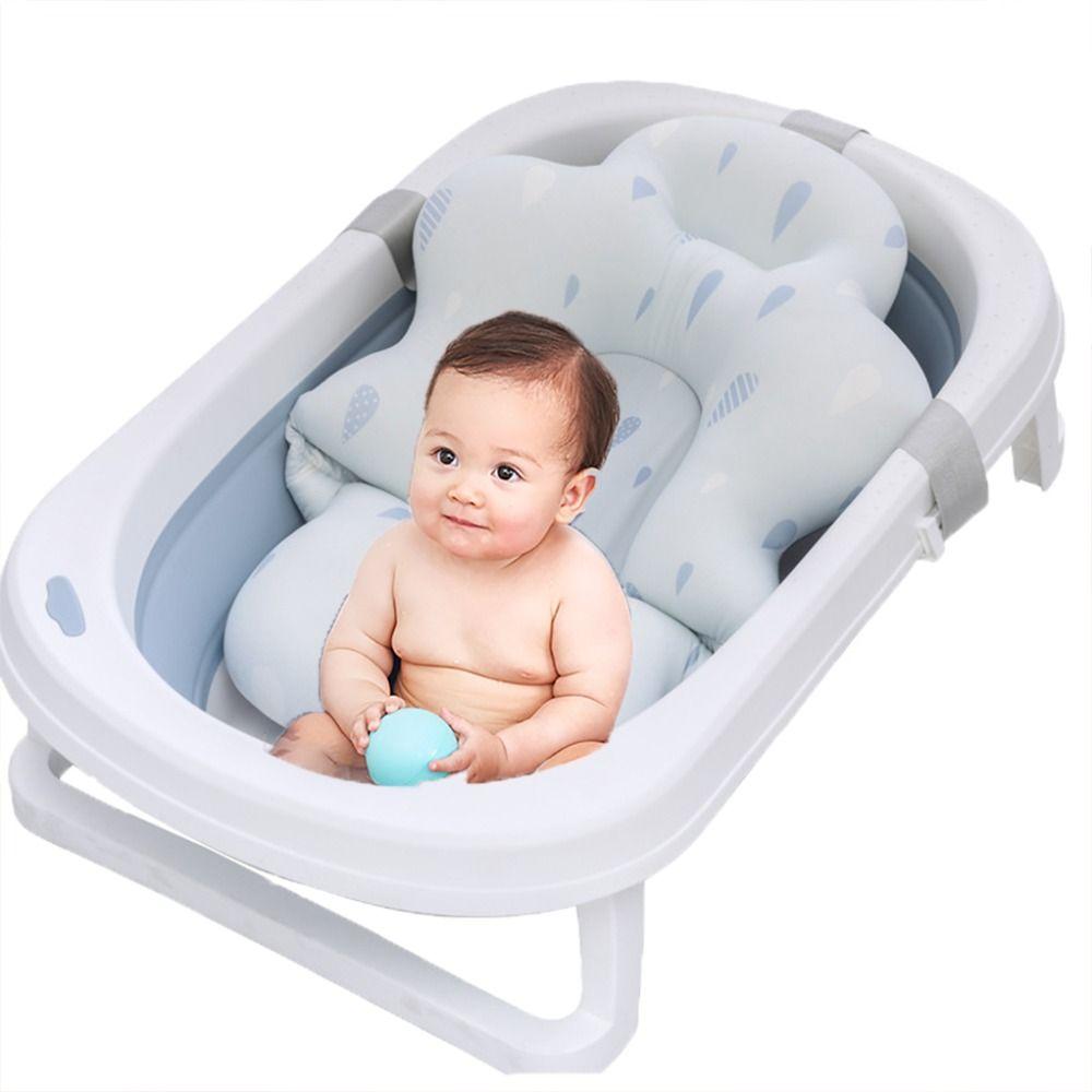 LKSjinhu Cotton Bath Accessory Bathing Pillow Seats Newborn Bathtub Cushion Baby Bath Support Baby Bath Mat