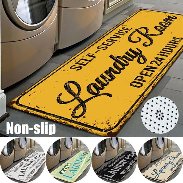 91340802MA8PFML34B Non-Slip Floor Mat Laundry Room Mat Entrance Doormat Self-Service Laundry Bath Mat Carpet