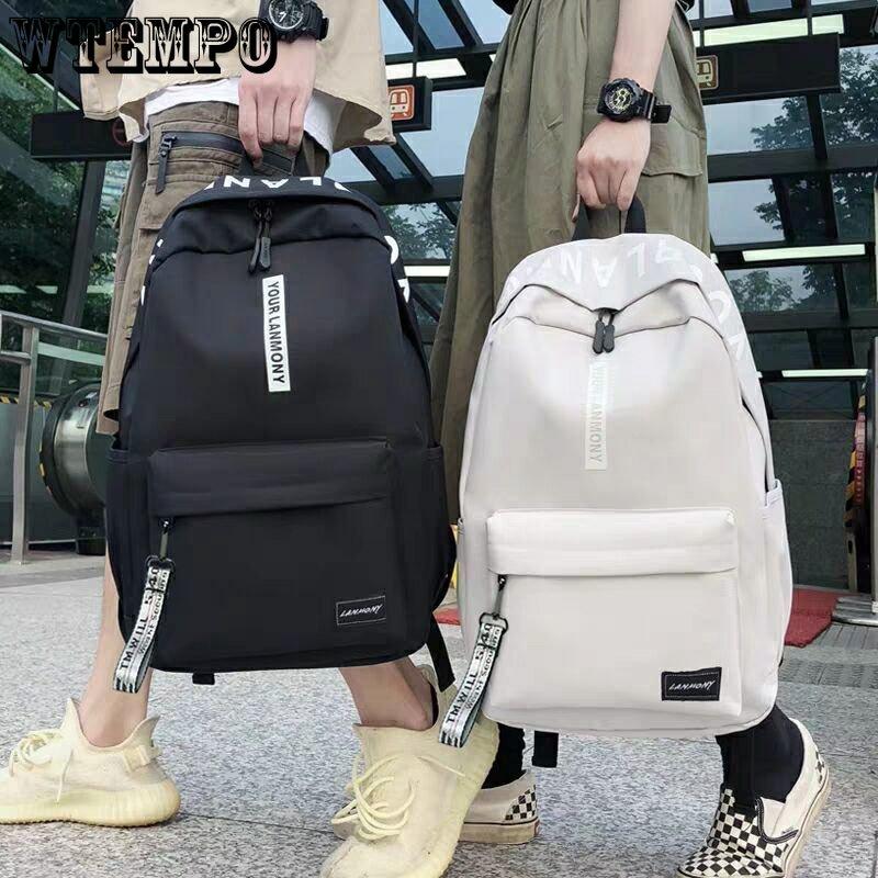 WTEMPO Men's  Backpack Business Men's  Backpack Computer Travel Leisure High-capacity Schoolbags Junior and Senior High School Students' Schoolbags