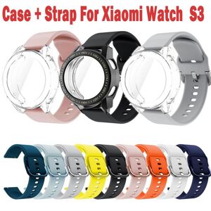 Guangruida Women Products Case+ Wrist Strap For Xiaomi Watch S3 Sport Bracelet For Mi Watch Revolve Active Watchband Replacement