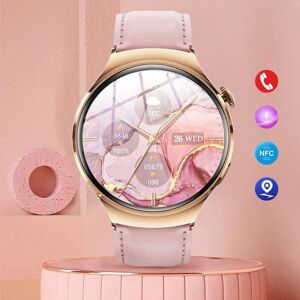 SACOSDING Smart Watch New Watch GT4 Mini Smart Watch Women 360*360 AMOLED HD Screen NFC Waterproof Heart Rate Blood Pressure Sport Fitness Smartwatch+Box