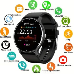 Wula Mall 2024 Smart Watch Men Ladies Full Touch Screen Heart Rate Detection Sports Fitness Call Pedometer Waterproof Watch for Android IOS