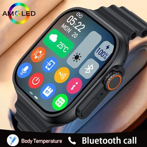 SACOSDING Smart Watch 2023 New Smart Watch Men Body Temperature Ultra Series 8 Smartwatch Wireless Charging Bluetooth Call Men Women Watch for Apple