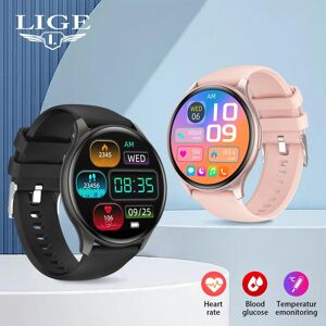 LIGE 2024 New Original Bluetooth Calling Smart Watch Voice Control 100+Sports Fitness Waterproof Smart Bracelet For Android IOS