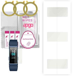 3x apgo MATTE Hydrogel Screen Protector for Huawei Band 3 Pro, Hydrogel Film, with positioning layer easy installation