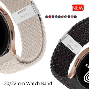CRESTED 20/22mm Nylon Sport Band Strap for Samsung Galaxy Watch 4/Classic/46mm/42mm/active 2 Gear s3 braided Elastic bracelet for Huawei GT/2/GT2/3 Pro