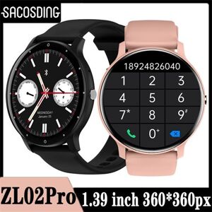 SACOSDING Smart Watch SACOSDING ZL02Pro Smart Watch Women Men Lady Gift Fitness Bluetooth Call Heart Rate Monitor Waterproof Smartwatch ZL02 Upgrade Brand Sport