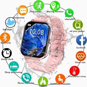 Wula Mall 2024 New Smart Watch for Men Women Gift Full Touch Screen Sports Fitness Watches Bluetooth Calls Digital Smartwatch Wristwatch