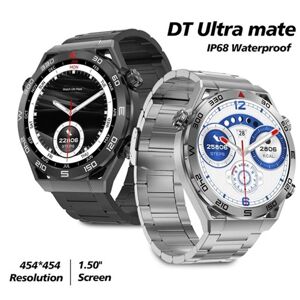 SACOSDING Smart Watch SACSDING DT Ultra Mate Smart Watch 1.5 Inch 454*454 Screen Men Smartwatch Compass Bluetooth Call 100+ Sport Modes Health Management