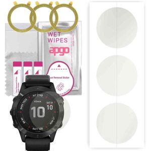 3x apgo MATTE Hydrogel Screen Protector for Garmin Fenix 6X Pro Solar, Hydrogel Film, with positioning layer easy installation