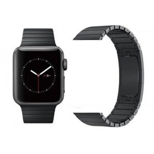 HOD Health&Home Link Bracelet Strap For Applewatch Band Stainless Steel Metal Watchband Black 44Mm