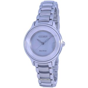 Citizen Silver Dial Stainless Steel Eco-Drive EM0380-57D Women's Watch