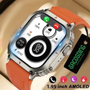 SACOSDING Smart Watch 2024 Smart Watch Men Military For Android IOS Heart rate IP68 Waterproof Watches Bluetooth Call Smartwatch GPS Motion Trajectory